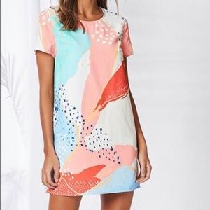 Mink Pink Calm Bliss T-shirt Dress